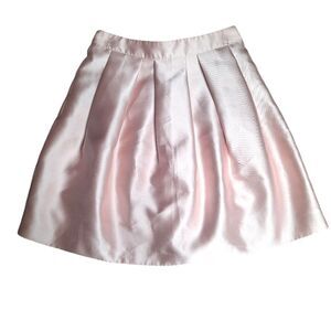 Francesca's Pink Pleated Mini Skirt Balletcore Feminine Size Small